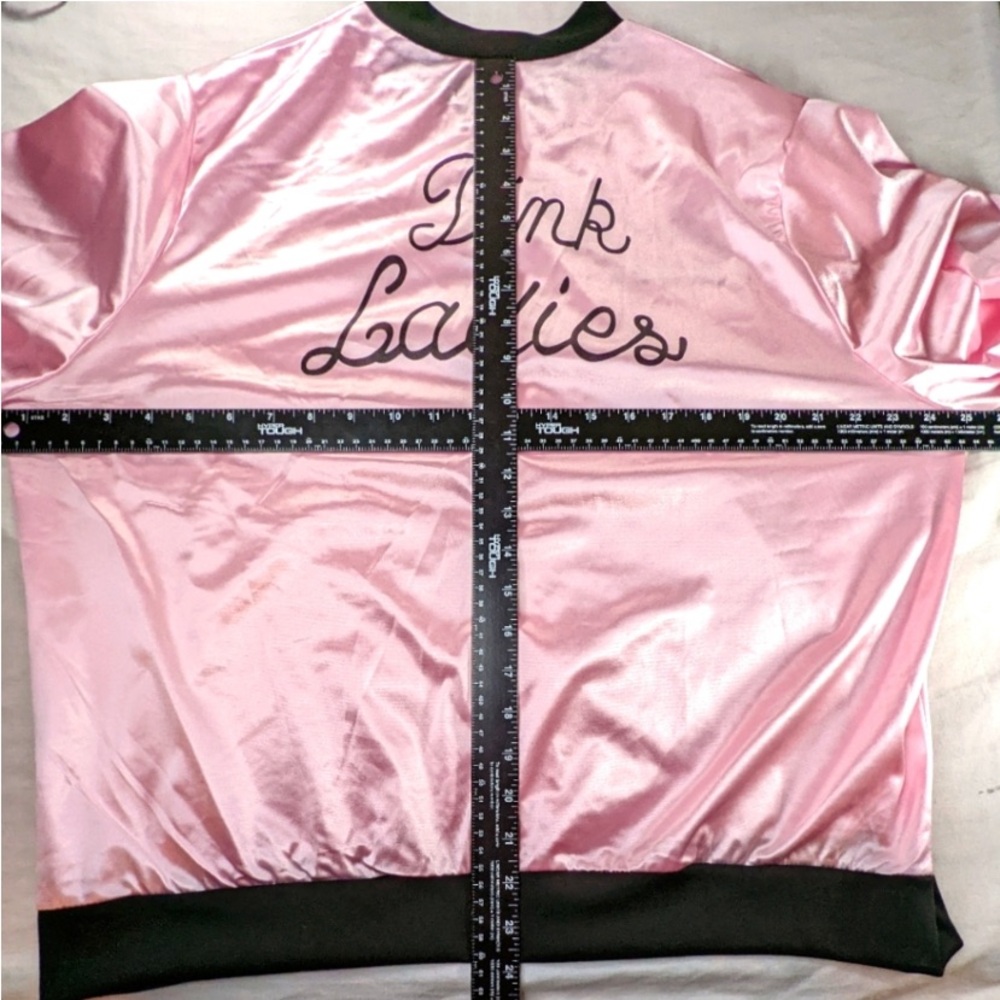 GREASE BROADWAY PINK LADIES SATIN JACKET~XL - Picture 8 of 11